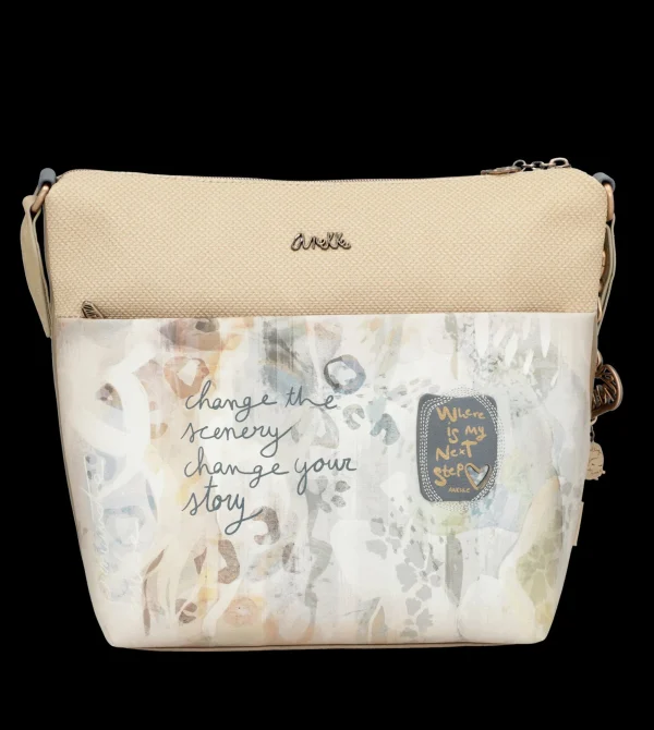Fashion Borsa a tracolla elegante e capiente con dettagli ricamati Donna Borse A Tracolla