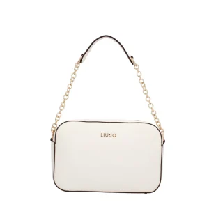Clearance Borsa a Tracolla Chic con Catena Metallica e Logo in Rilievo Donna Borse A Tracolla