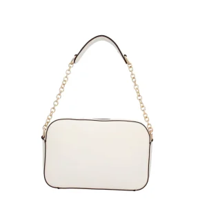 Clearance Borsa a Tracolla Chic con Catena Metallica e Logo in Rilievo Donna Borse A Tracolla