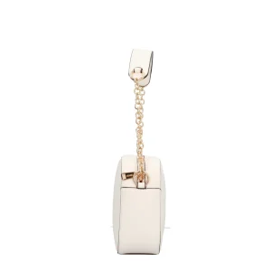 Clearance Borsa a Tracolla Chic con Catena Metallica e Logo in Rilievo Donna Borse A Tracolla
