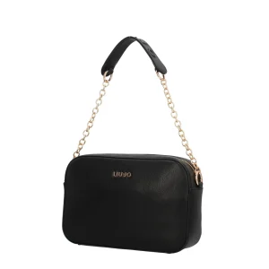 Clearance Borsa a Tracolla Chic con Catena Metallica e Logo in Rilievo Donna Borse A Tracolla