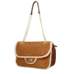 Online Borsa a tracolla con catena e dettagli in pelliccia Mimi Mua Donna Borse A Spalla