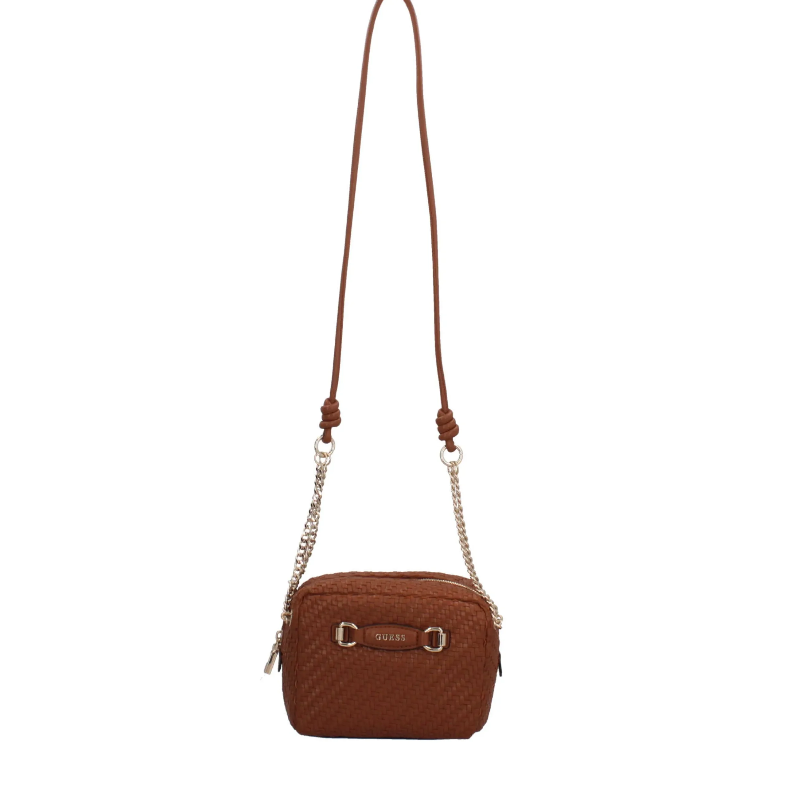 borsa_a_tracolla_guess_co_0.webp Hot Borsa a tracolla con effetto intrecciato e catena Donna Borse A Tracolla