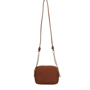 Hot Borsa a tracolla con effetto intrecciato e catena Donna Borse A Tracolla