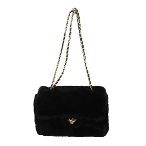 Sale Borsa a tracolla in pelliccia sintetica con catena Mimi Mua Donna Borse A Tracolla