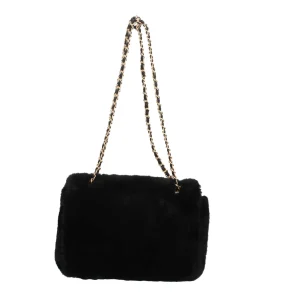 Sale Borsa a tracolla in pelliccia sintetica con catena Mimi Mua Donna Borse A Tracolla
