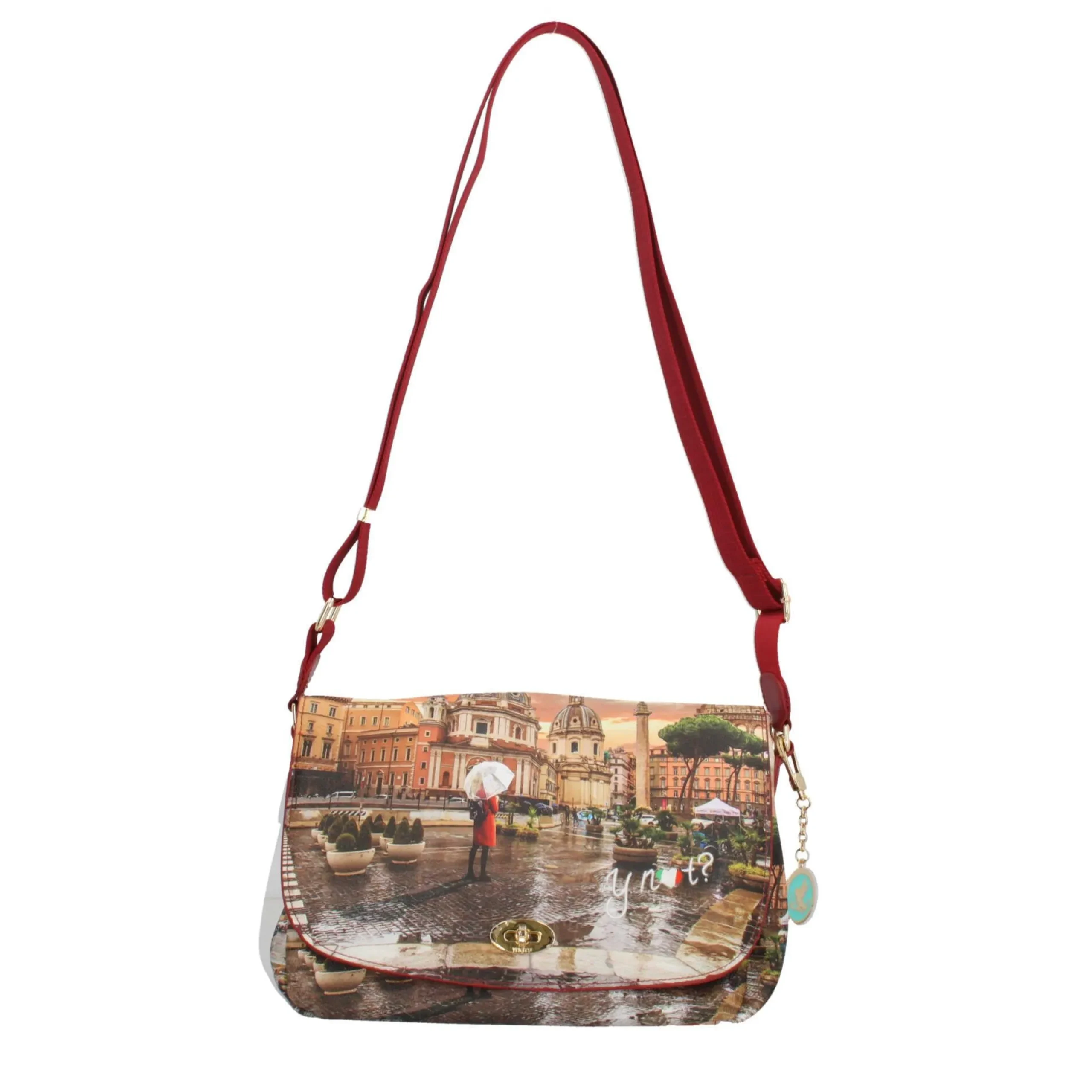 borsa_a_tracolla_y_not_co_0-1.webp Outlet Borsa a Tracolla Y Not con Patta e Chiusura a Girello Donna Borse A Tracolla