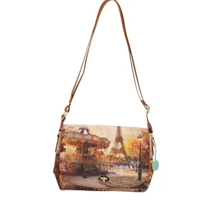 Outlet Borsa a Tracolla Y Not con Patta e Chiusura a Girello Donna Borse A Tracolla