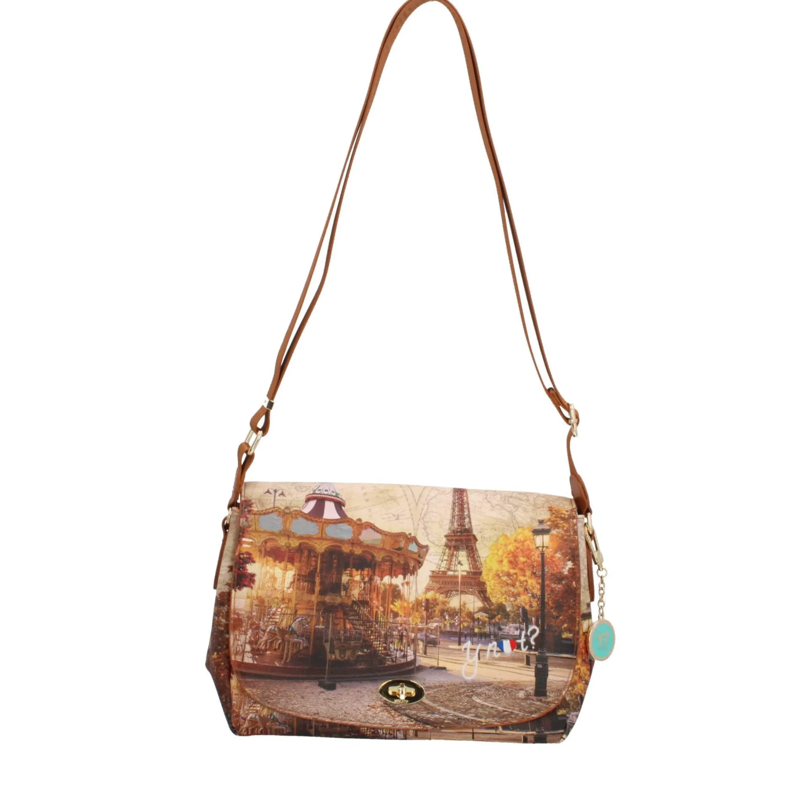 borsa_a_tracolla_y_not_co_5-1.webp Outlet Borsa a Tracolla Y Not con Patta e Chiusura a Girello Donna Borse A Tracolla