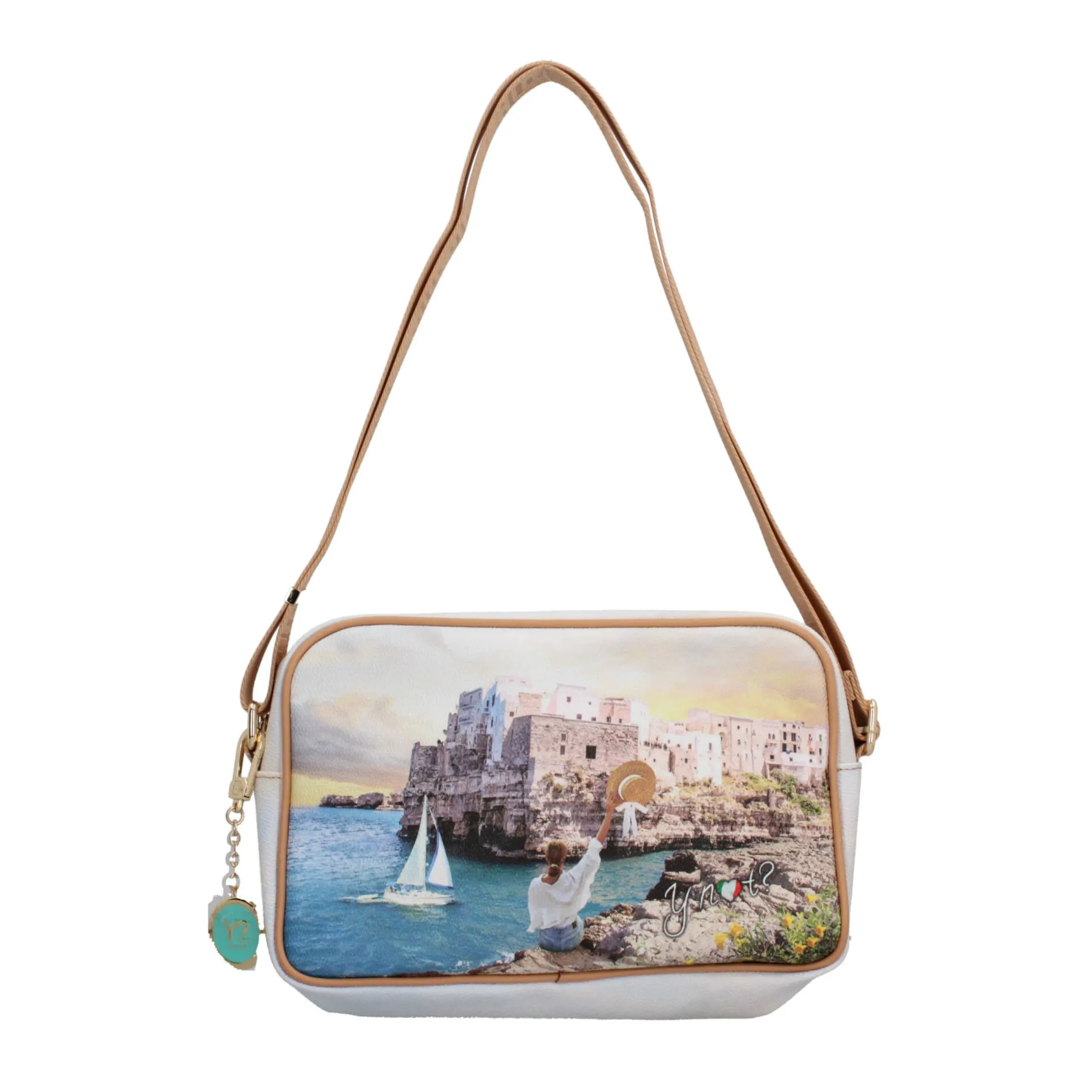 borsa_a_tracolla_ynot_con_4-2.webp Online Borsa a tracolla YNot con stampa artistica e chiusura zip Donna Borse A Tracolla