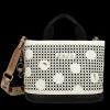 Clearance Borsa a mano con trafori e tracolla regolabile Donna Borse A Mano