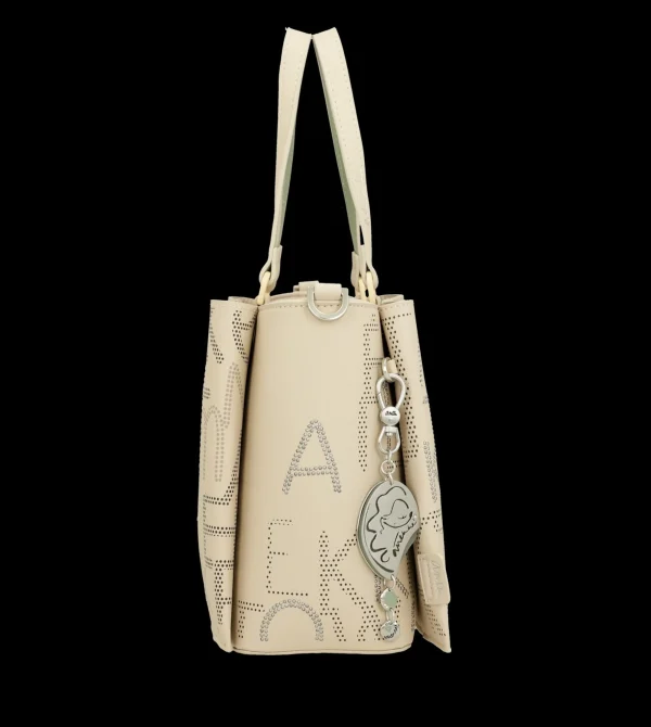 Hot Borsa a mano con trafori e tracolla rimovibile Donna Borse Shopping