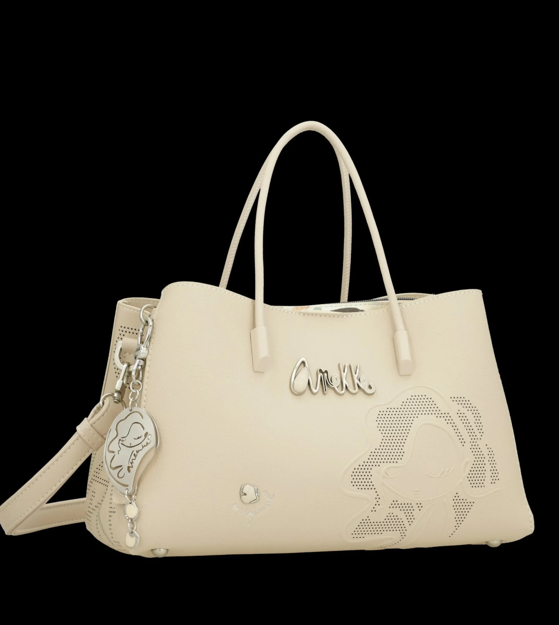 borsa_anekke_con_decorazi_2.webp Discount Borsa con decorazioni traforate e tracolla removibile Donna Borse A Mano