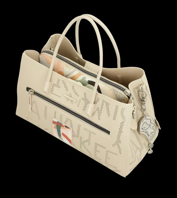 Discount Borsa con decorazioni traforate e tracolla removibile Donna Borse A Mano