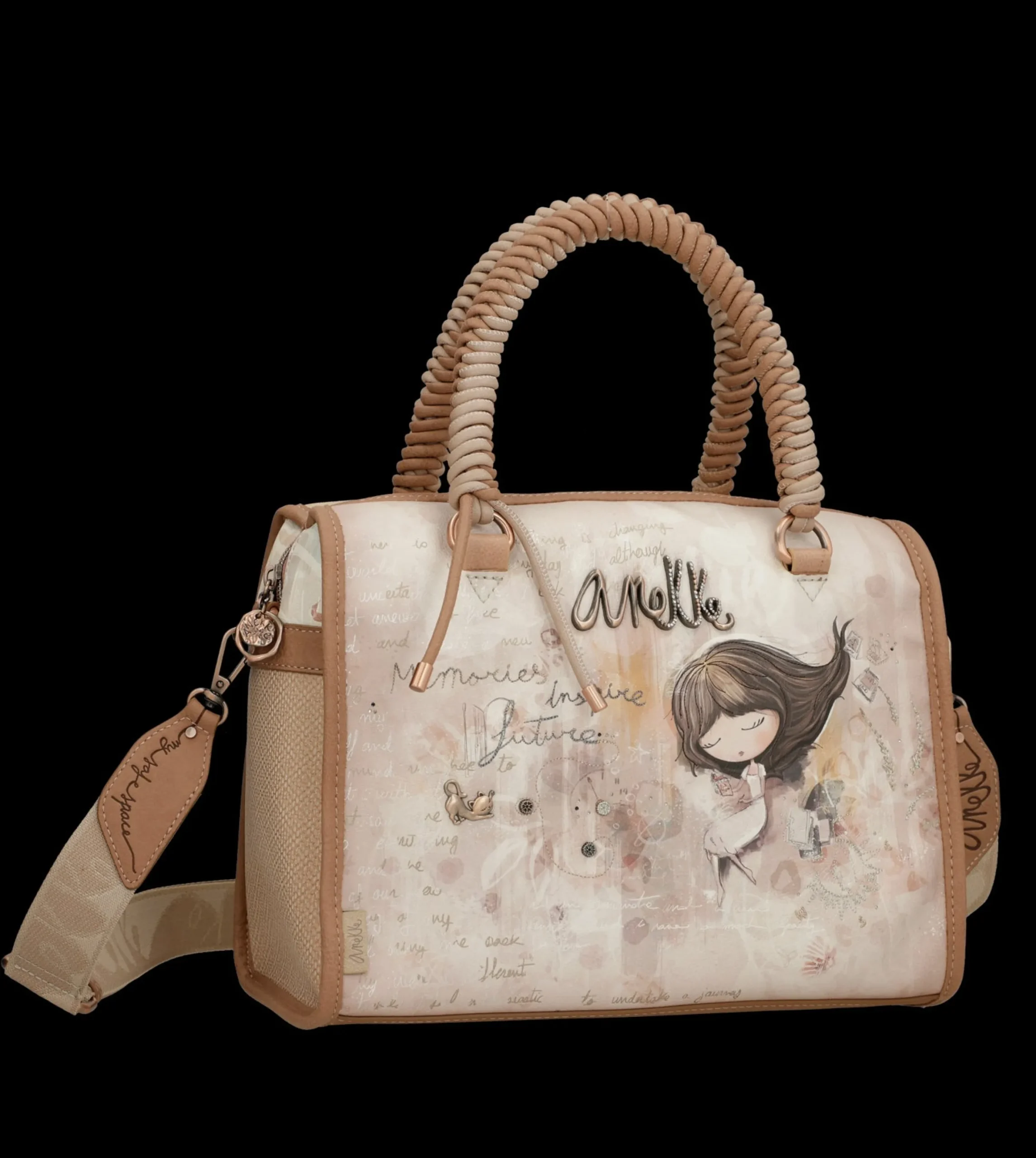 borsa_anekke_con_manici_i_2.webp Fashion Borsa con manici intrecciati e design romantico Donna Borse A Mano