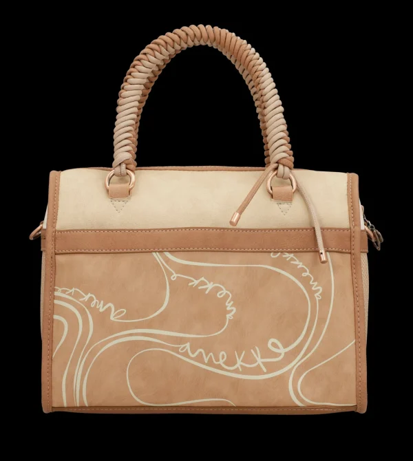 Fashion Borsa con manici intrecciati e design romantico Donna Borse A Mano