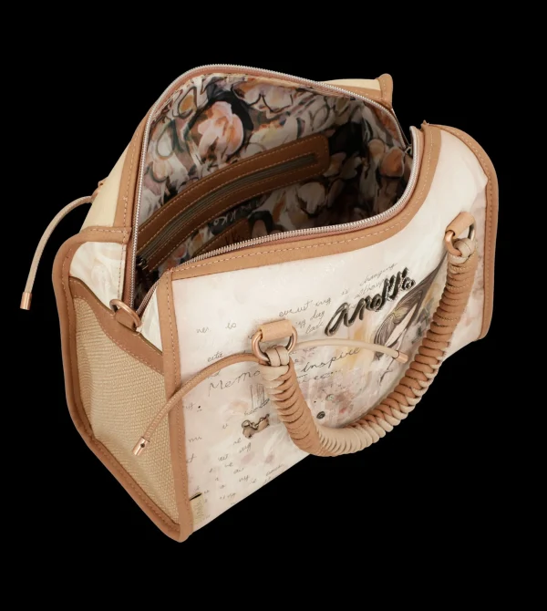 Fashion Borsa con manici intrecciati e design romantico Donna Borse A Mano
