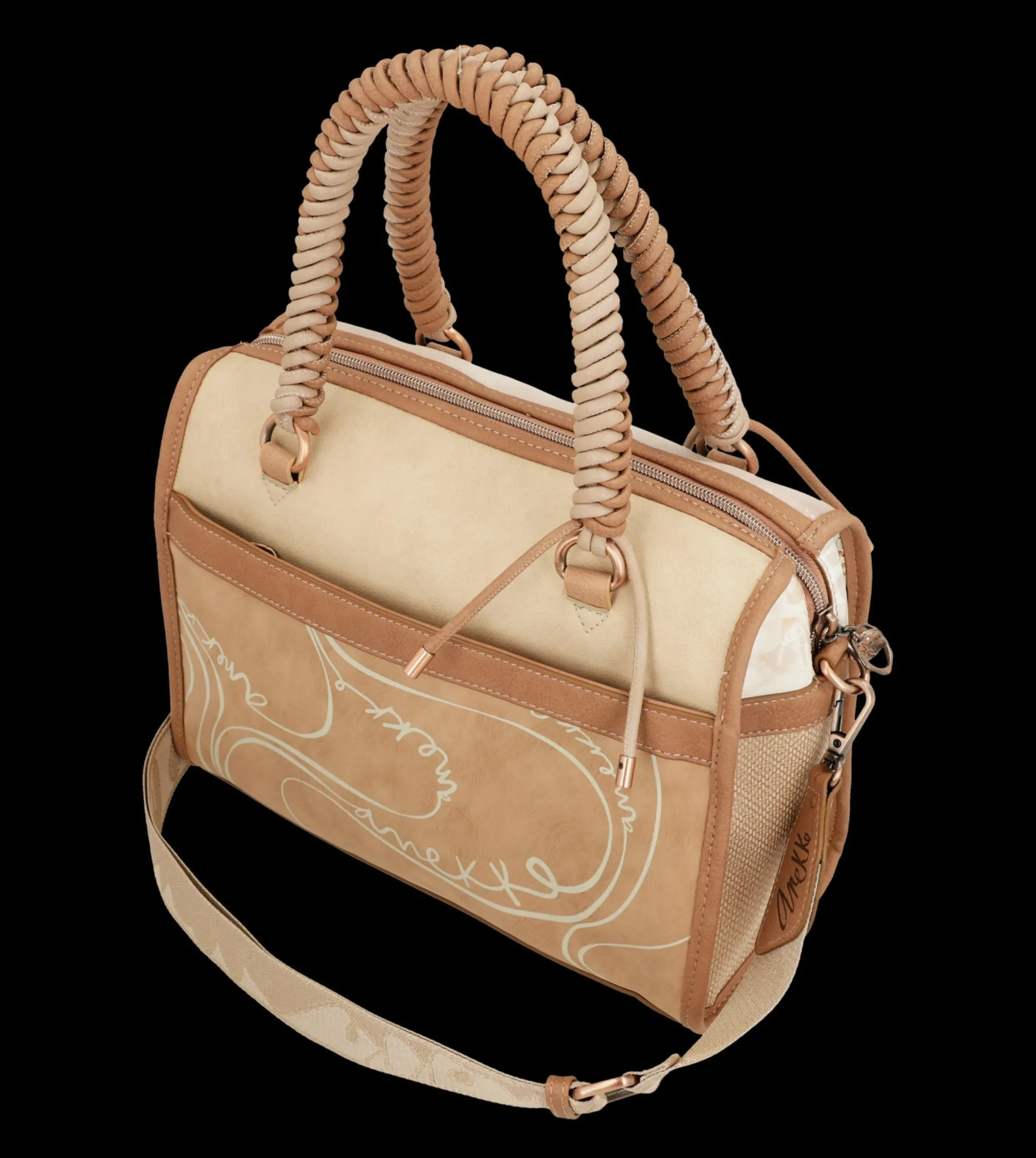 borsa_anekke_con_manici_i_6.webp Fashion Borsa con manici intrecciati e design romantico Donna Borse A Mano