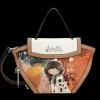 New Borsa con patta e stampa ispirata alla danza Donna Borse Shopping