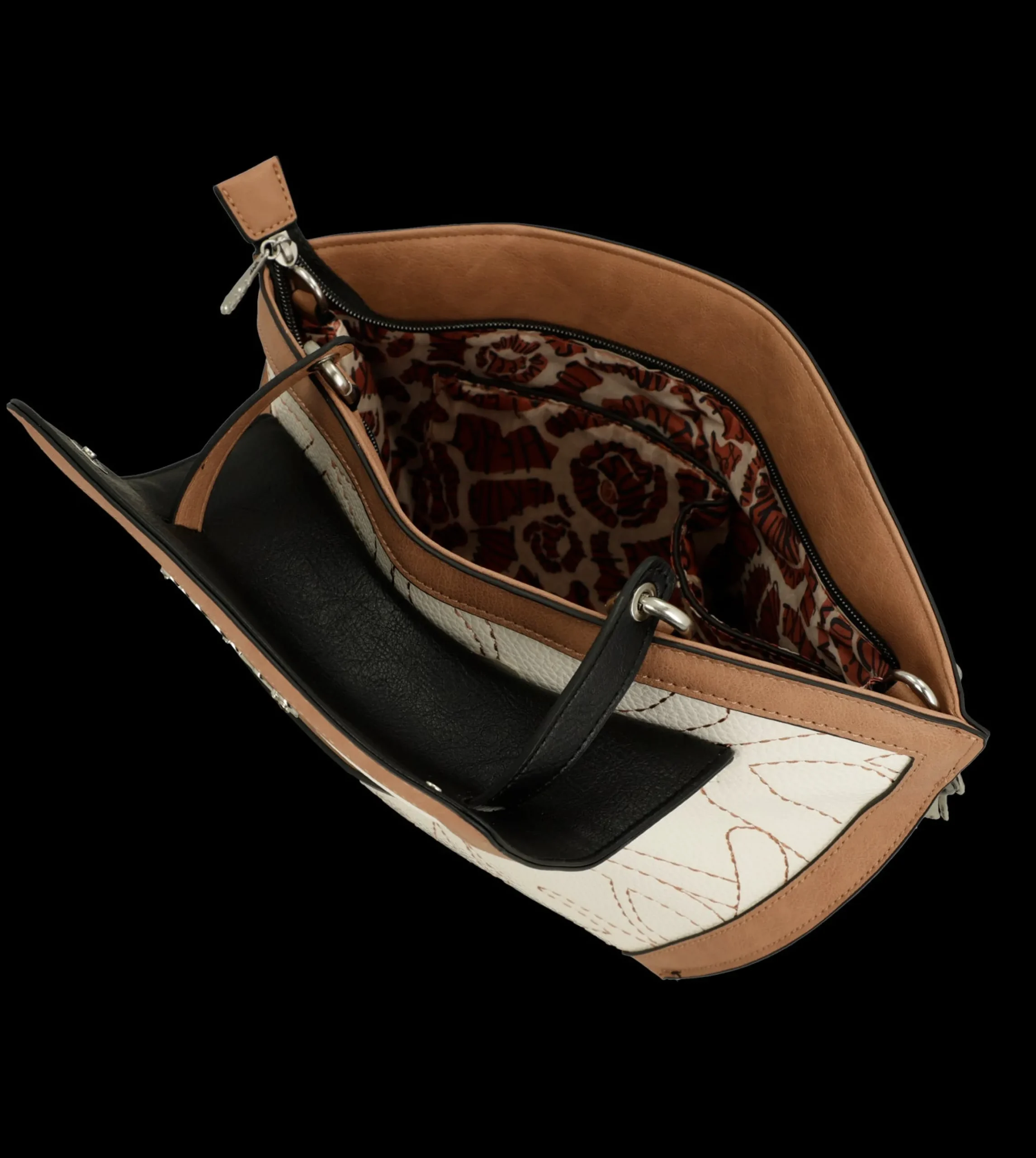 borsa_anekke_con_patta_e__3.webp New Borsa con patta e stampa ispirata alla danza Donna Borse Shopping