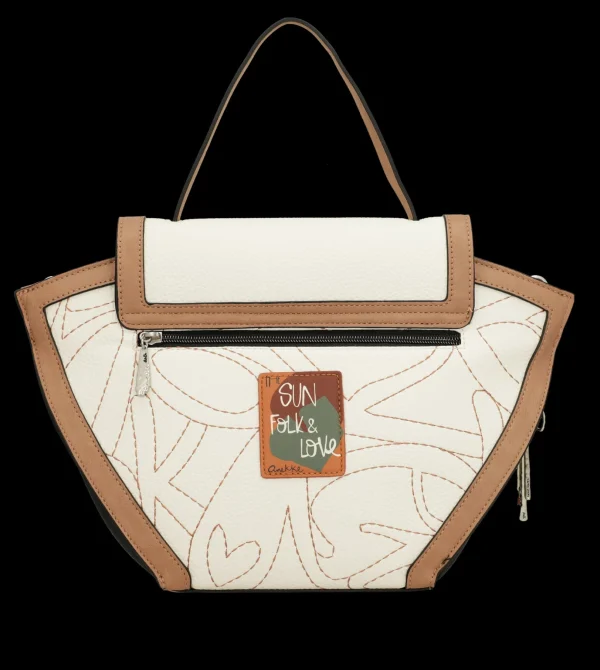 New Borsa con patta e stampa ispirata alla danza Donna Borse Shopping