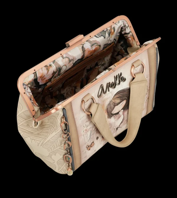 New Borsa elegante e romantica con dettagli artistici Donna Borse A Mano