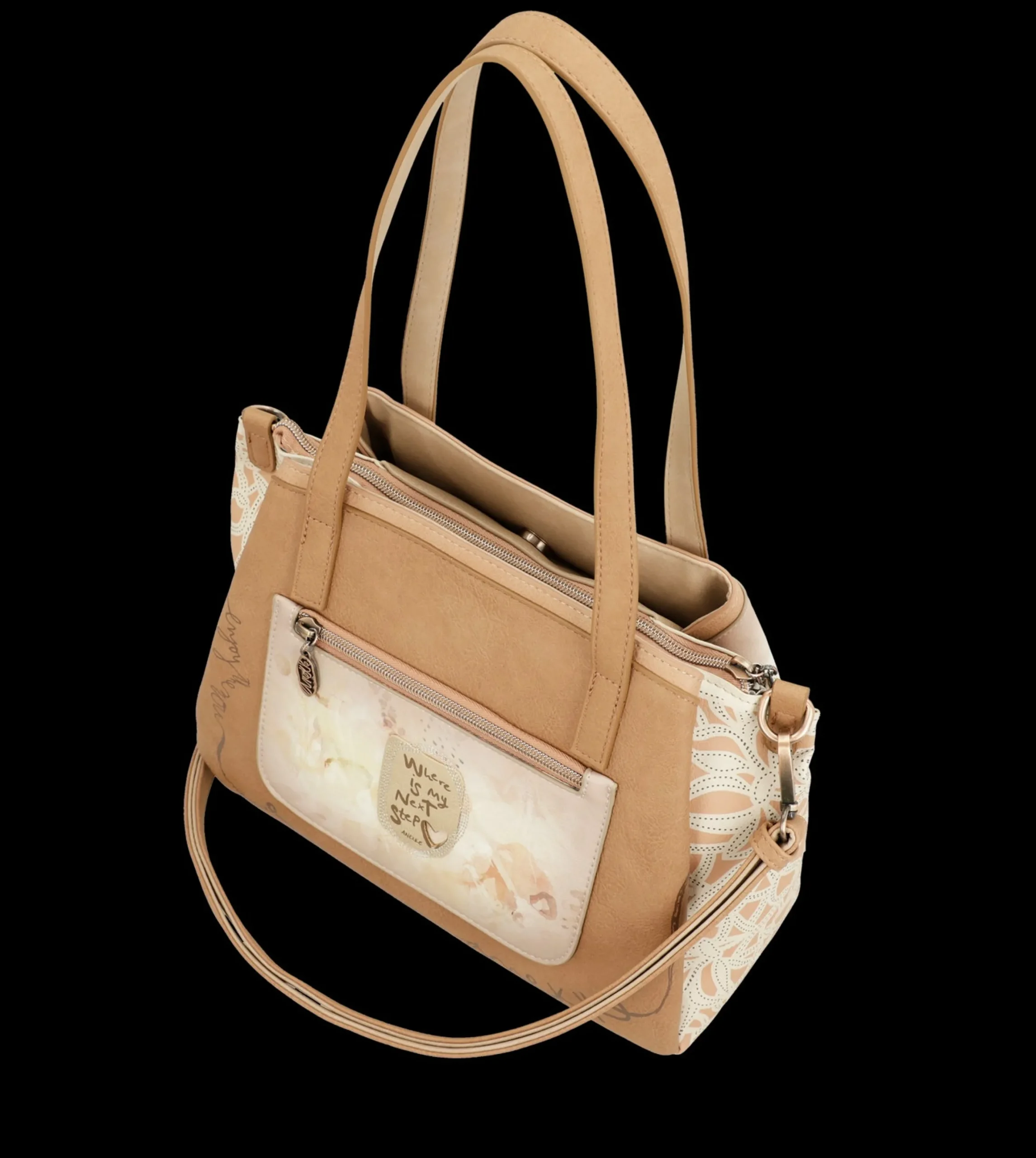 borsa_anekke_elegante_e_v_4.webp Clearance Borsa elegante e versatile con doppio manico e tracolla Donna Borse A Spalla