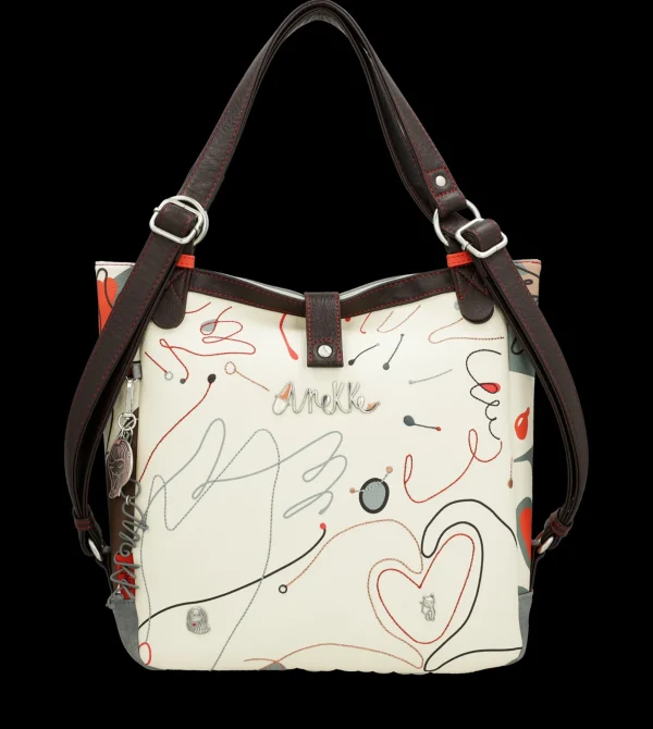 Outlet Borsa versatile con doppio utilizzo e design artistico Donna Borse A Spalla