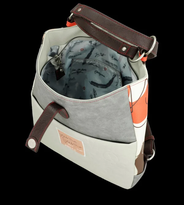 Outlet Borsa versatile con doppio utilizzo e design artistico Donna Borse A Spalla