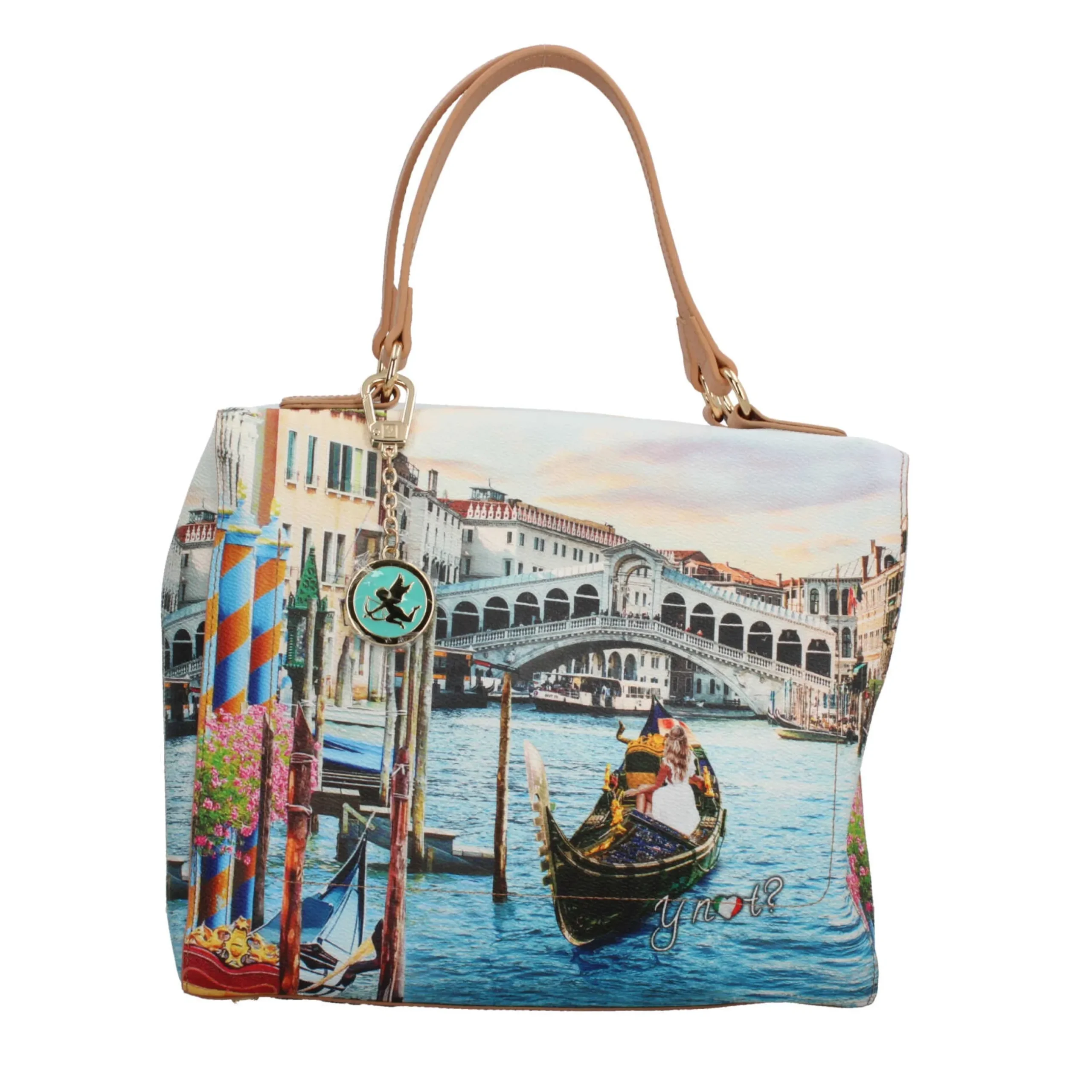 borsa_bauletto_ynot_con_s_0.webp Discount Borsa bauletto YNot con stampa artistica e tracolla regolabile Donna Borse A Mano