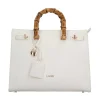 Fashion Borsa Donna con Manico Bamboo e Design Elegante Donna Borse A Mano