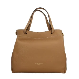 Outlet Borsa arini Ottavia in pelle martellata con tracolla removibile Donna Borse A Spalla