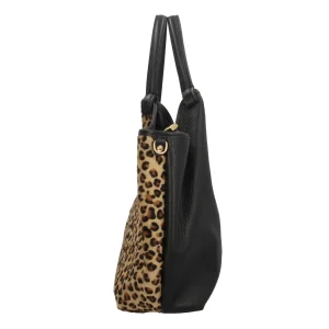 Discount Borsa in pelle leopardata Donna Borse A Spalla