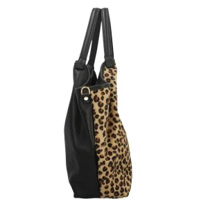 Discount Borsa in pelle leopardata Donna Borse A Spalla