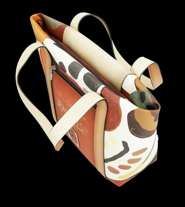 Sale Borsa shopper capiente con doppio manico e tasca frontale Donna Borse Shopping