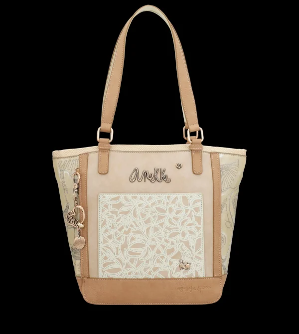 Online Borsa shopper elegante e spaziosa con dettagli ricamati Donna Borse Shopping