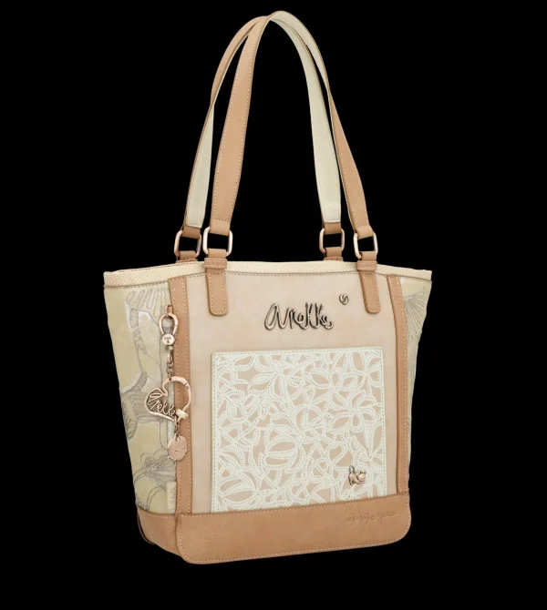 Online Borsa shopper elegante e spaziosa con dettagli ricamati Donna Borse Shopping
