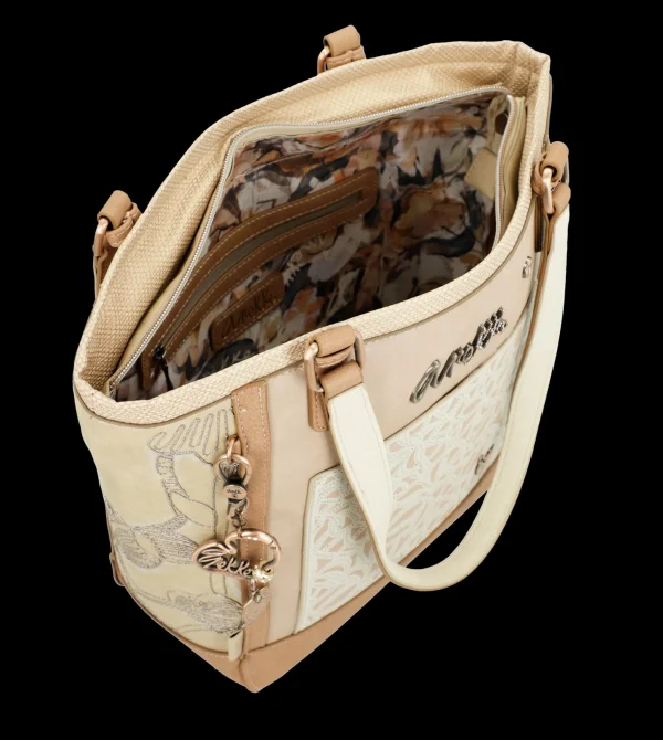 Online Borsa shopper elegante e spaziosa con dettagli ricamati Donna Borse Shopping