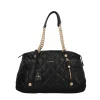 Fashion Borsa Shopper Donna con Trapuntatura e Dettagli in Metallo Donna Borse A Spalla