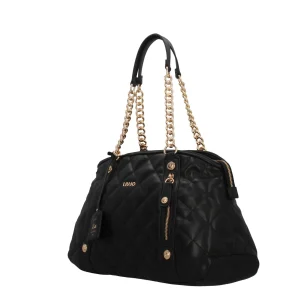 Fashion Borsa Shopper Donna con Trapuntatura e Dettagli in Metallo Donna Borse A Spalla