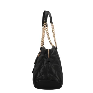 Fashion Borsa Shopper Donna con Trapuntatura e Dettagli in Metallo Donna Borse A Spalla