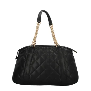Fashion Borsa Shopper Donna con Trapuntatura e Dettagli in Metallo Donna Borse A Spalla