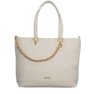 Hot Borsa Shopper Donna con Logo in Rilievo e Catena Decorativa Donna Borse Shopping