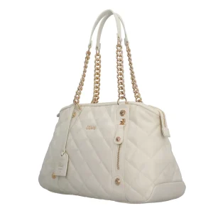 Fashion Borsa Shopper Donna con Trapuntatura e Dettagli in Metallo Donna Borse A Spalla