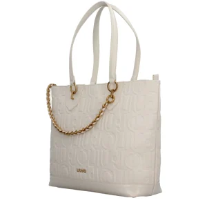 Hot Borsa Shopper Donna con Logo in Rilievo e Catena Decorativa Donna Borse Shopping