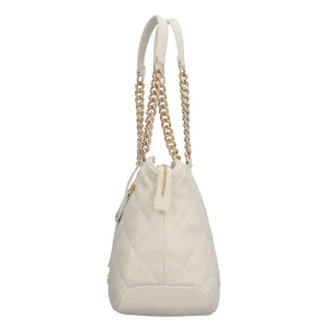 Fashion Borsa Shopper Donna con Trapuntatura e Dettagli in Metallo Donna Borse A Spalla