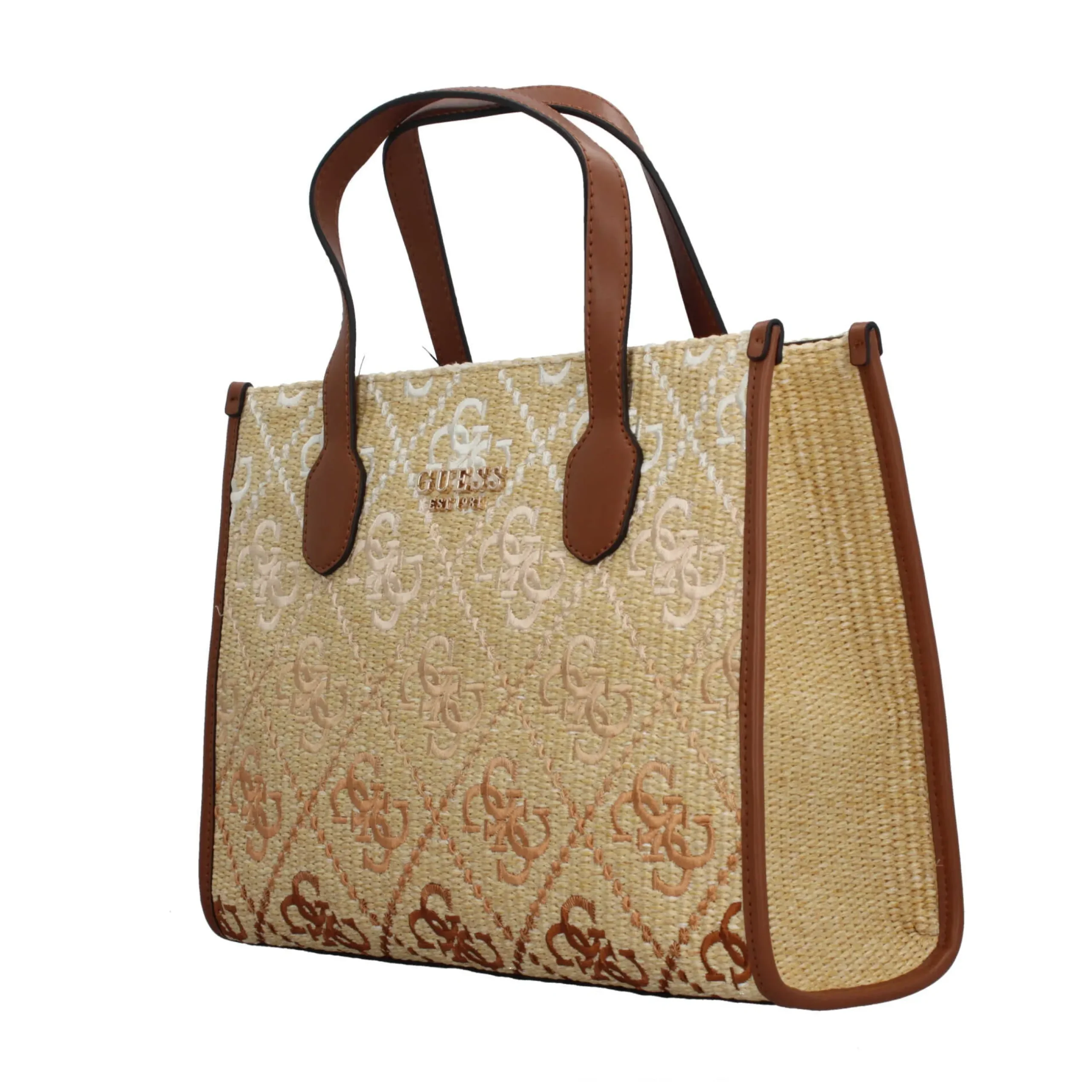 borsa_shopper_guess_con_e_1.webp New Borsa shopper con effetto intrecciato, manici e tracolla regolabile Donna Borse A Mano