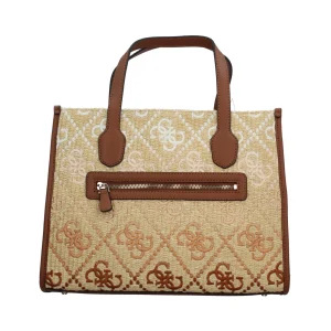 New Borsa shopper con effetto intrecciato, manici e tracolla regolabile Donna Borse A Mano