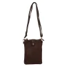 Outlet Borse a tracolla in vera pelle con chiusura con bottoncino Donna Borse A Tracolla