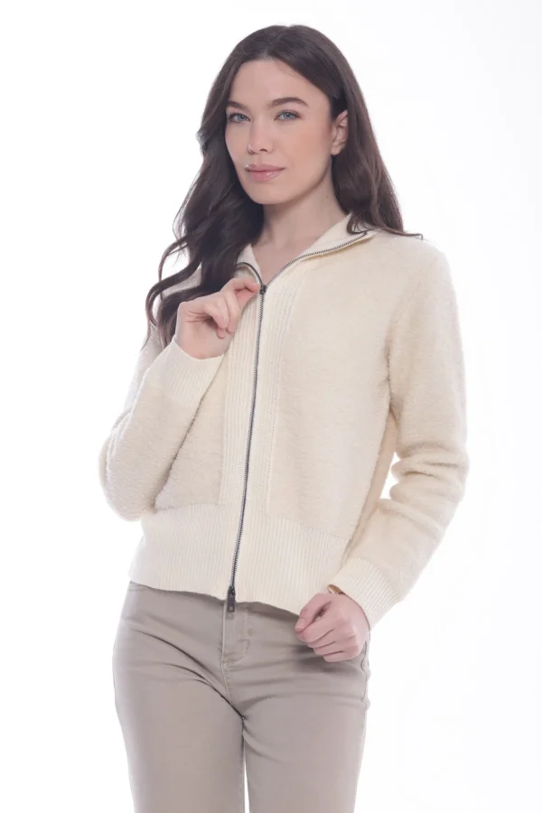 Fashion Cardigan Mimi Mua con zip dal design minimal Donna Giacche